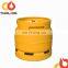 6KG portable empty lpg gas cylinder gas bottles with valve