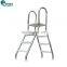 Different Steps Type Plastic Pool Side Ladder For Swimming Pool With A Perfect Curved Design