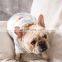 Warm Pet fat dog silver jacket Bulldog vest puppy Clothes waistcoat with pocket