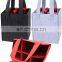 High quality 2 bottle felt drawstring wine bag with handle