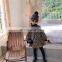 2020 Winter Girls Plus Velvet Thick Leopard Print Dress Children Fashionable Fishtail Skirt Korean Children's Wear