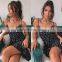 Wholesale Low Price  Hot Style Sexy Factory Spaghetti Strap Animal Print V-neck Women's Beach Print Skirt Loose Dress