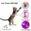 New Design Cat Playing Toys LED Flashing Ball toys Pet Cat Interactive Toy Balls Cat Chasing Playing Fun Funny Roll Balls