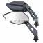 Universal 1Pair 10mm Design Rearview Mirrors Motorcycle Carbon Fiber Side Mirror
