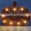 Battery Operated Plastic Pumpkin Marquee  Night Light For Halloween Decoration