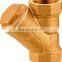 J5006 Brass Y pattern Strainer check valve brass y strainer for water supply