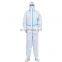 Disposable CE Cat III Type 3B/4B/5B/6B Protective Clothing Overalls Ppe Chemical Elastic Waistband & Cuffs Protection Coverall