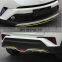 Fit For Toyota CHR C-HR IZOA 2017 2018 2019 Front + Rear Bumper Diffuser Bumpers Lip Protector Guard skid plate Stainless steel