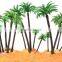 Hot sale ho scale coconut artificial plastic model tree