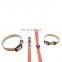 2021 fashionable style dog collar and leash set with pure color