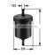 Auto Parts Fuel Filter Gasoline Filter  7606404  Fit For NISSAN