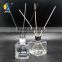 135ml square shape reed diffuser glass diffuser bottle with aluminium cap for home decoration