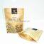 wholesale customized zip lock doypack stand up kraft paper bag window