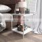 2-Tier Nightstand,Side Table End  for Bedroom Living Room, Modern Collection