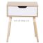 wooden white drawer nightstand advanced bedside table