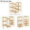 Bamboo Customizable Plant Stand Shelf Flower Pots Holder Display Rack Utility Shelf Bathroom Rack 9-Tier Storage Rack Shelving
