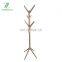 High quality Eco-friendly pine wood Corner Stand Hat Coat Hanger Rack for office living room bedroom