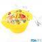 FDA food grade colored collapsible silicone bowl siliocne salad bowl