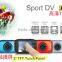 60fps hd 720p mini dv sports waterproof camera with 2.0inch touch screen
