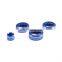 Suitable for 17-20 Subaru BRZ/Toyota 86 air conditioning rear view adjustment knob cover alloy blue 4-piece set