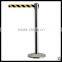 crowd control stanchion/retractable belt barrier stand/metal queue post