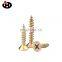 Hot Sale  JINGHONG Self Tapping Flat Wood Screw Color Zinc