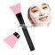 Custom Logo Wood Handle Face Mask Silicone Brush Beauty Makeup Tool