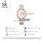 SHENGKE Cute Lady Watch Open And Close Eyes Lovely Dial Good Metal Accesory In Leather Band Japanese Quartz Movement K9011L