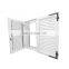 Venting type upvc casement shutter window aluminium shutters  for home