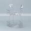 Shower Caddy 2 Tier Shower Shelf Kitchen Storage Basket Corner Shelf Stainless Steel No Drilling Self Adhesive Bathroom Caddy No