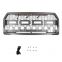 Amber LED Light Front Grill Grey 2015 2016 2017 Included Front Grille Mesh Fit for Ford F150 Hood Style ABS
