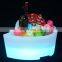 KTV/ Nightclub Party rechargeable luxury flashing wine plastic Glowing LED ice bucket Bigger Size LED Ice Bucket For Party