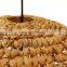 Handmade Water Hyacinth Chandelier Rustic Straw Pendant Light Lampshade