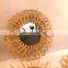 Hot Sale Plaited Rattan Innovative Art Decoration Makeup Mirror Dressing Bathroom Wall Hanging Mirrors made in Vietnam