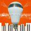 Music bluetooth LED bulb speaker colorful led light APP remote control