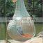 Wrought iron wicker outdoor adult garden swing pe rattan SGS