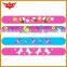 2016 hot promotional silicone bracelet slap ruler for kids