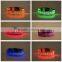 Leopard-print flat fibre LED collar light pet dog collar supports customized size