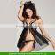 Sexy Woman bra bedroom lingerie underwear Lace WhiteBlack Mini Dress + G-String