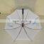 Custom auto open straight golf white rain umbrella 30"