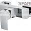 New 2016 square waterfall chrome polish washing faucet basin mixer