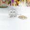 Silver Alphabet Letter Round Metal Charm for Fashion Jewelry