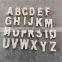 OEM DIY JEWELRY Silver/Gold/Rose Gold Slide Initial Letter Charms