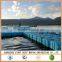 Plastic floating platform for working floating pontoon