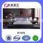 new design fabric bed with tv in footboard bed with bookcase and coffee table