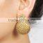 Indian Gorgeous Gold Plated Earrings With Kundan