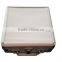 Double 12 Digit Plastic Dominoes In Aluminum Box For Sale