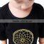 Hot Sale Kids Clothing Wholesale Girls Black Fringe Dress Kids Cotton Frocks