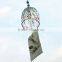 glass bell wind chime with glass tube