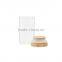 high-temperature resistant Food storage glass bottles with bamboo lid